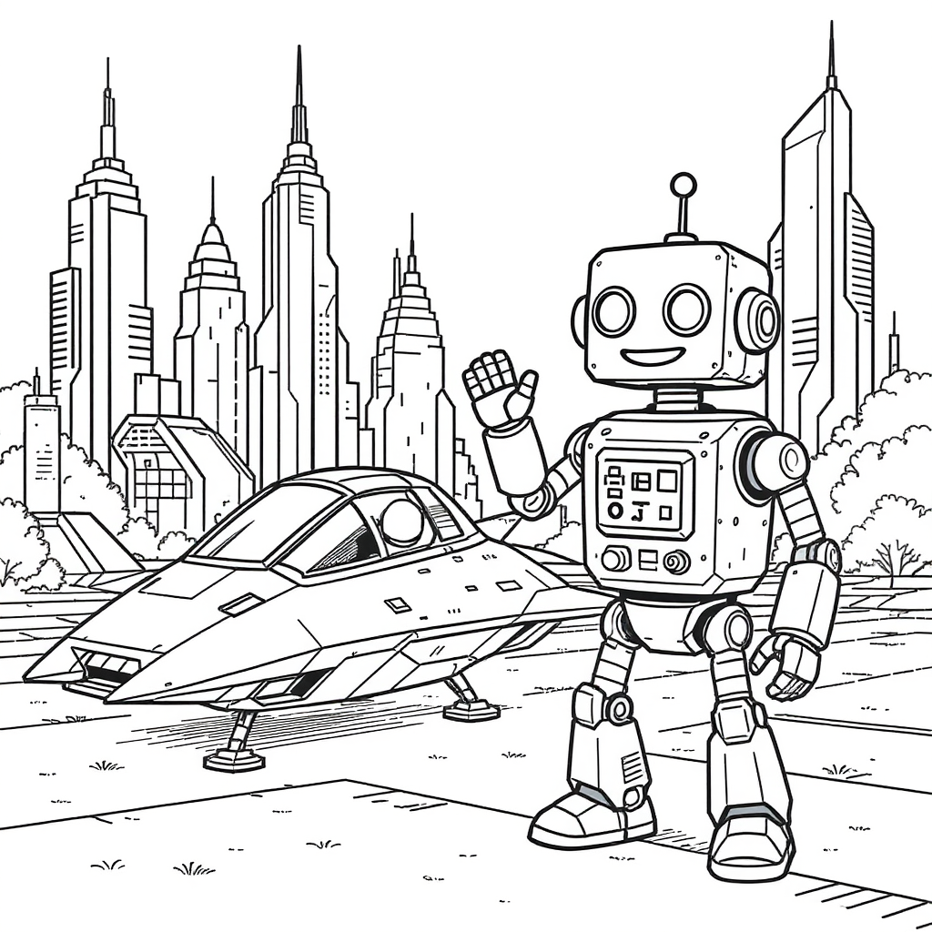 Robot & Spaceship